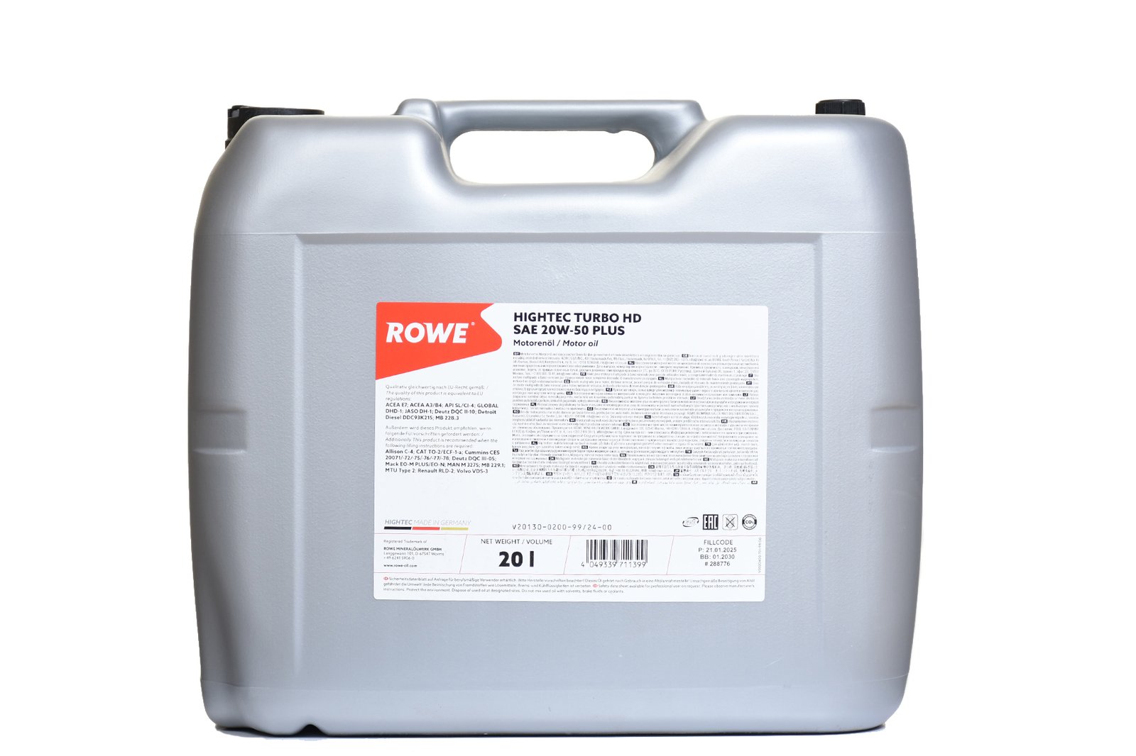 ROWE HIGHTEC TURBO HD SAE 20W-50